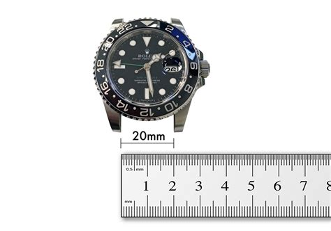 rolex gmt master ii lug to lug|rolex lug size chart.